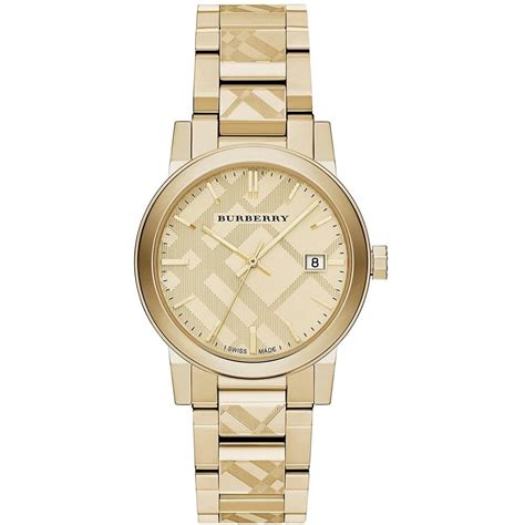 burberry women's gold watch|burberry gold watch men.